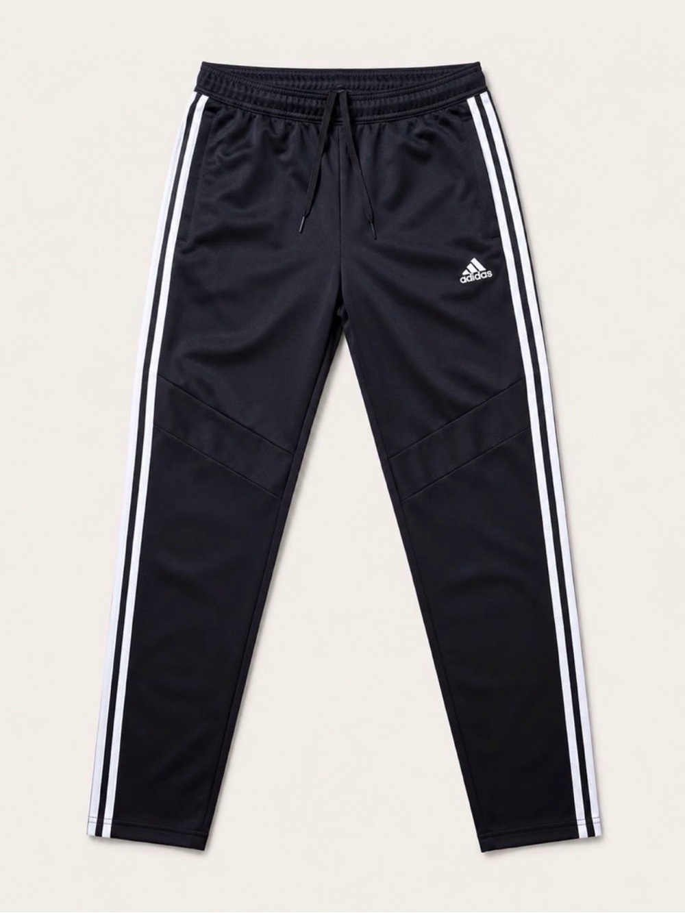 adidas Black Track Joggers with White 3-Stripes